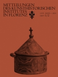 Mitteilungen des Kunsthistorischen Institutes in Florenz